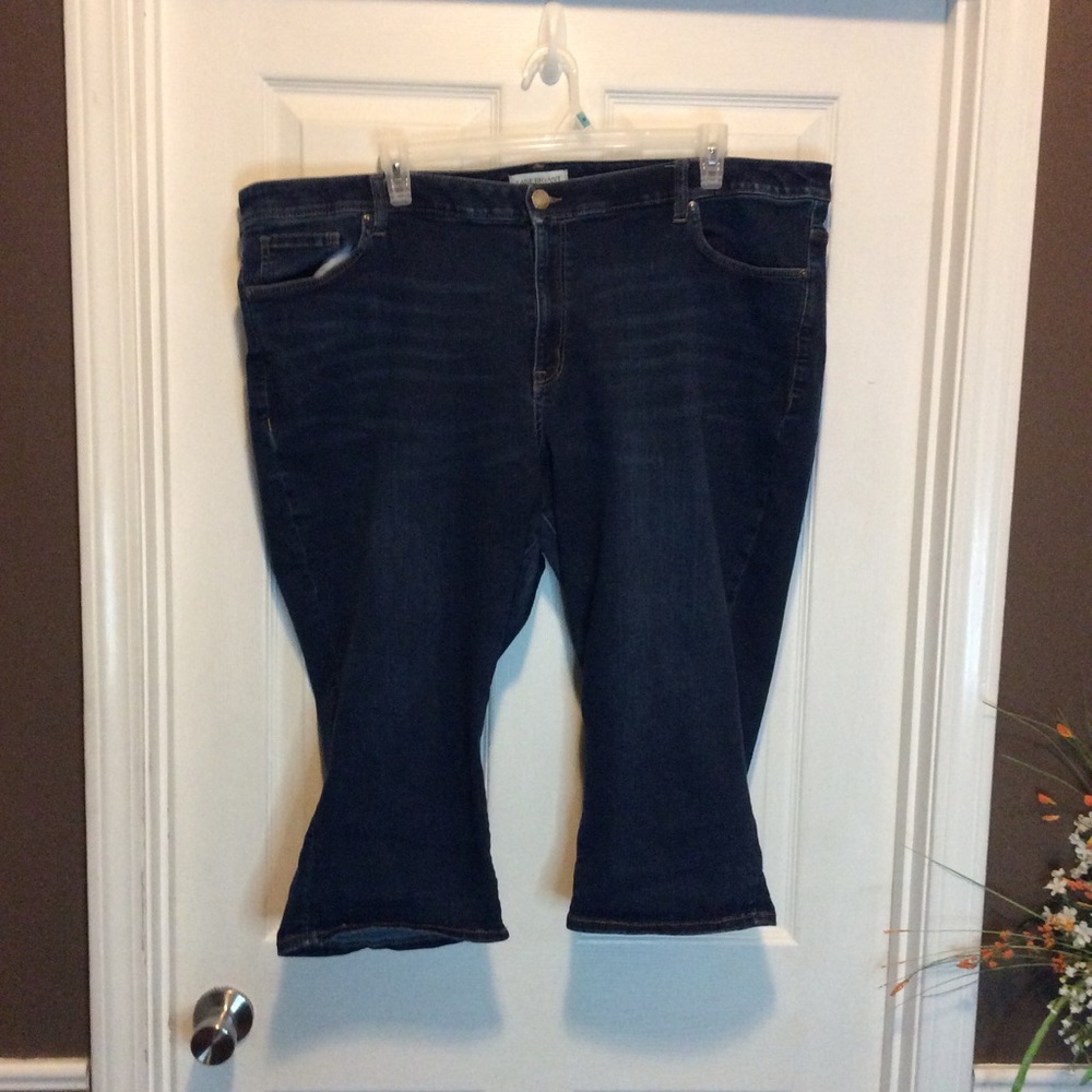 Lane Bryant Blue Jean Capris 28